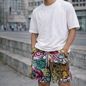 1- Mens Deep Jungle Mesh Shorts